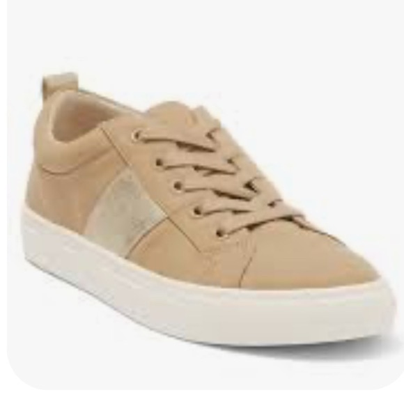 Nordstrom Rack Norah Lace Up Women's Tan Gold Sneakers - Picture 13 of 13